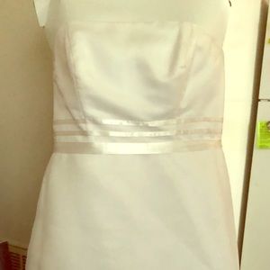 Strapless party dress from David Bridal
